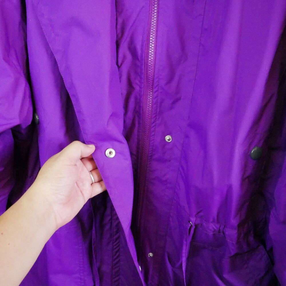 Woman Within Purple Jacket 34/36 4X Front Zip Fleece Lined - Picture 7 of 15